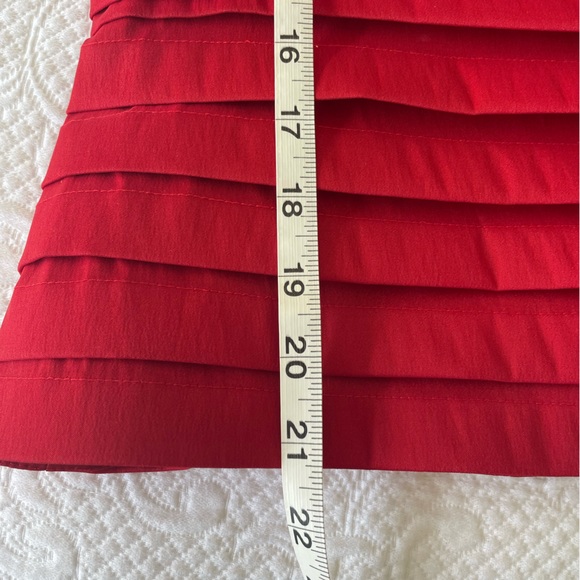 Red evening, gala, party top size 8 - Picture 6 of 8